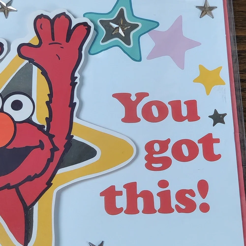 Sesame Street Elmo Congratulations Card You Got This! Superstar Greetings